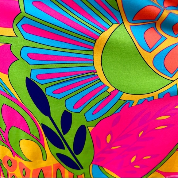 Julie Brown NYC Livie Dress Pink Tropicana Retro Shift Dress Bright Floral - Picture 9 of 13